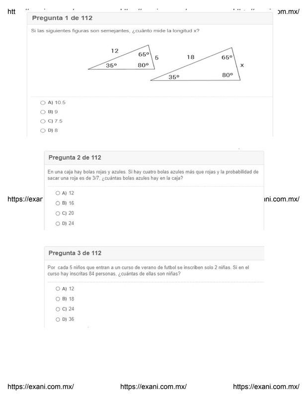 Guía de Examen de Admisión EXANI II - Examen 2 - Página 1