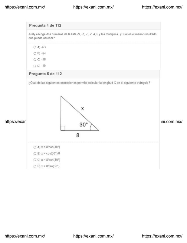 Guía de Examen de Admisión EXANI II - Examen 2 - Página 2