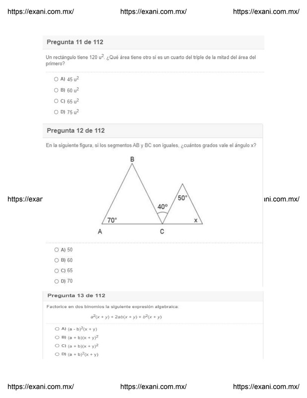 Guía | Examen de Admisión EXANI II - Examen 3: Página 4