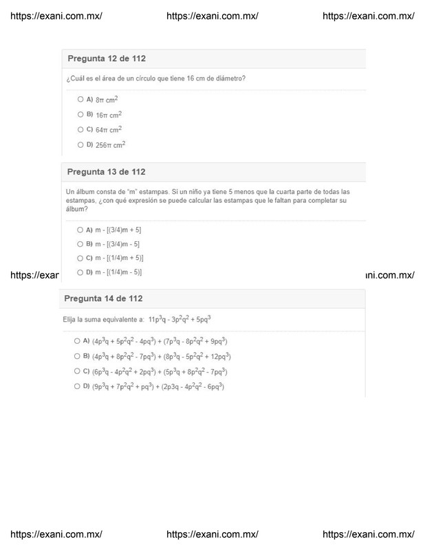 Guía de Examen de Admisión EXANI II - Examen 2 - Página 5