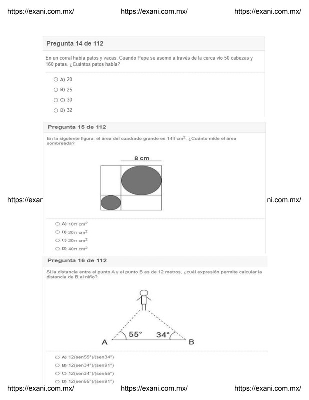 Guía | Examen de Admisión EXANI II - Examen 3: Página 5