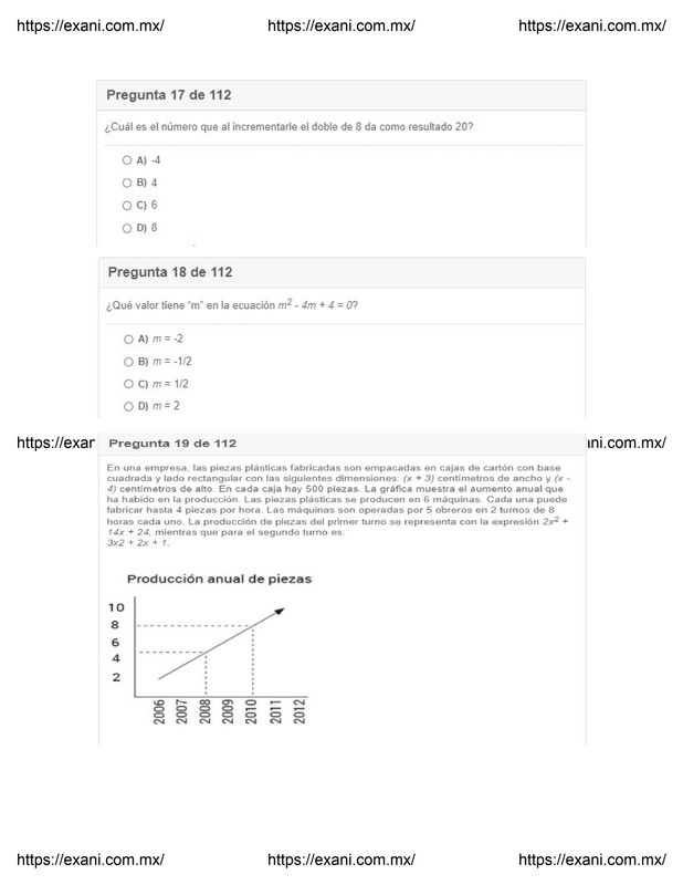 Guía de Examen de Admisión EXANI II - Examen 2 - Página 7