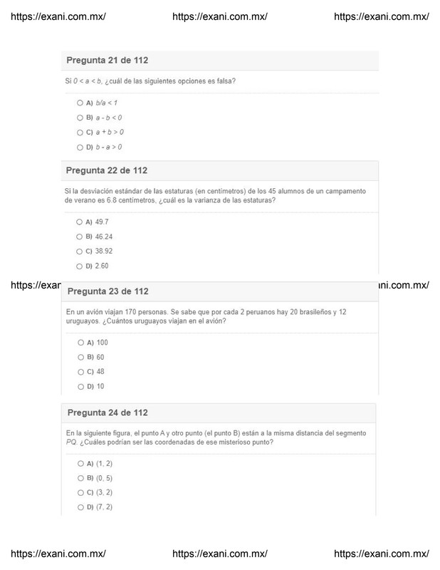 Guía | Examen de Admisión EXANI II - Examen 3: Página 7