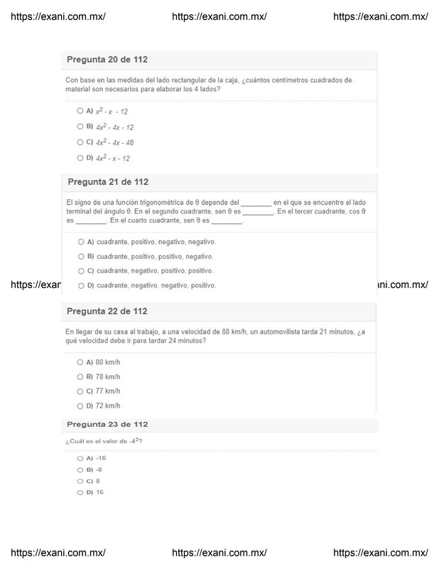 Guía de Examen de Admisión EXANI II - Examen 2 - Página 8