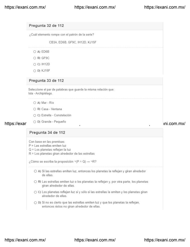 Guía | Examen de Admisión EXANI II - Examen 3: Página 11