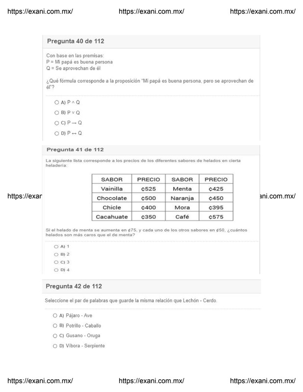 Guía | Examen de Admisión EXANI II - Examen 3: Página 14