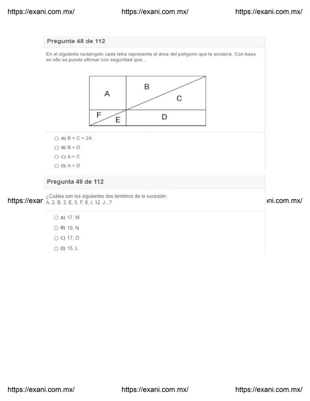 Guía de Examen de Admisión EXANI II - Examen 2 - Página 17