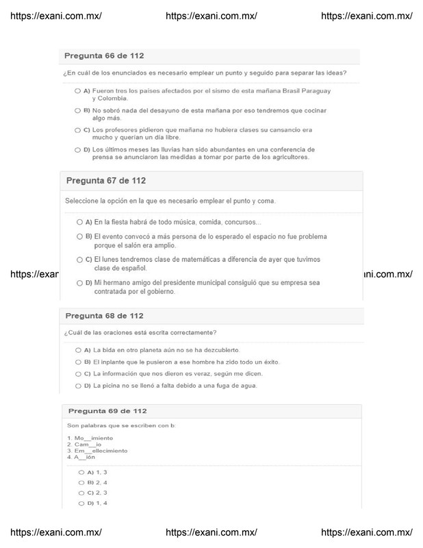 Guía de Examen de Admisión EXANI II - Examen 2 - Página 25