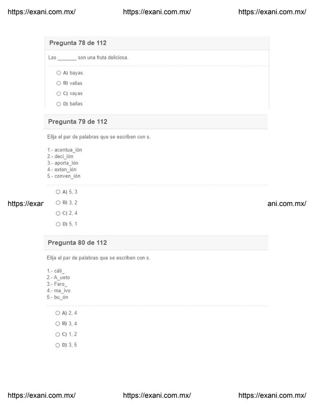 Guía de Examen de Admisión EXANI II - Examen 2 - Página 28