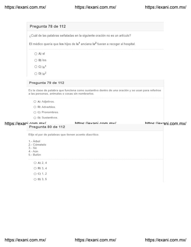 Guía | Examen de Admisión EXANI II - Examen 3: Página 29