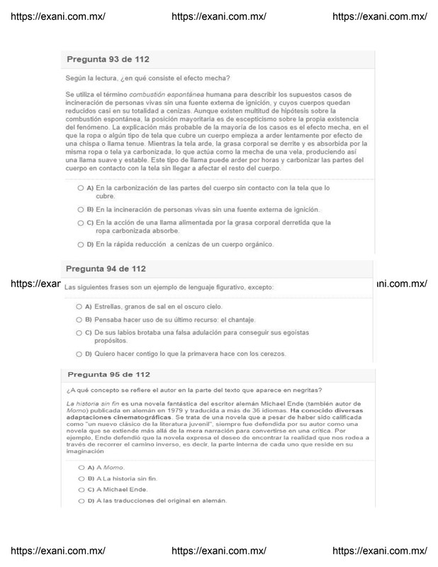 Guía de Examen de Admisión EXANI II - Examen 2 - Página 33