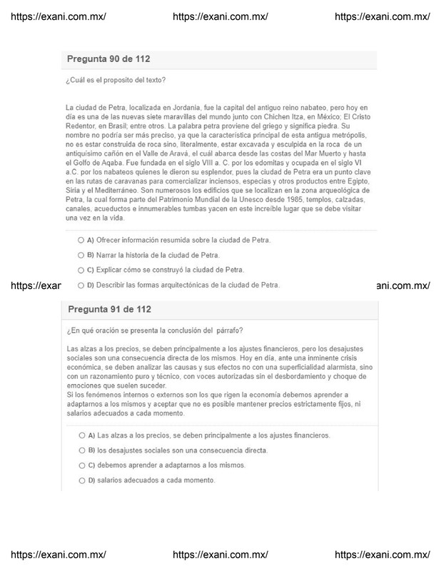 Guía | Examen de Admisión EXANI II - Examen 3: Página 33