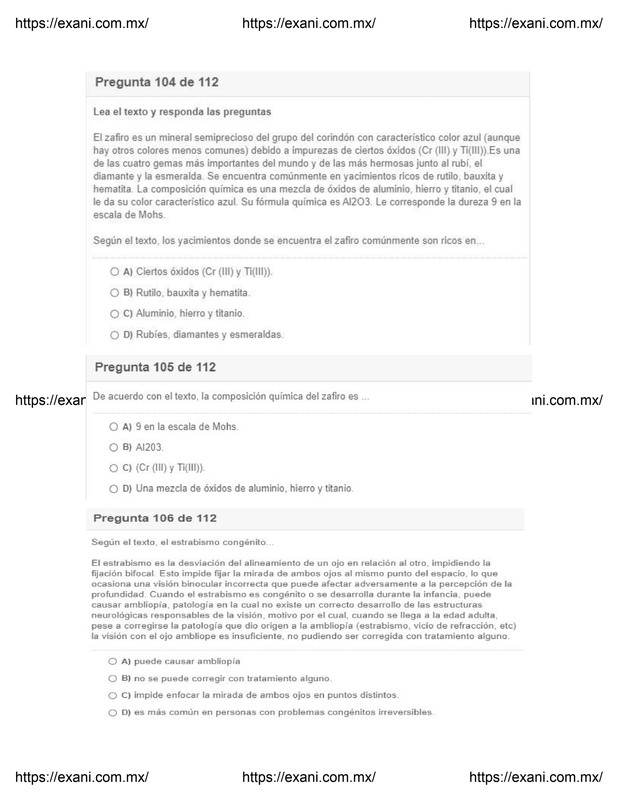 Guía de Examen de Admisión EXANI II - Examen 2 - Página 37